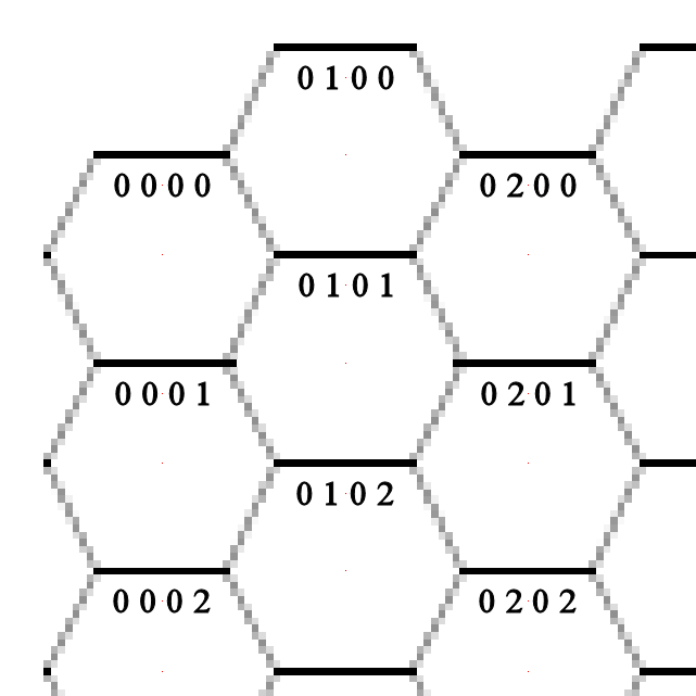 Blank Hex Map Numbering